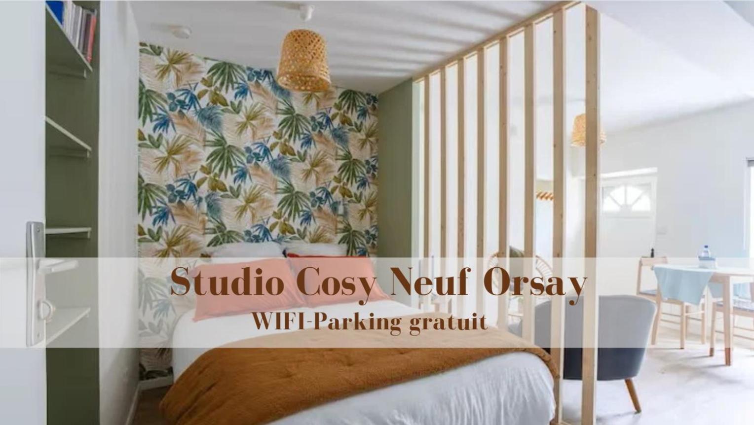 Studio Cosy Neuf - Fibre - Parking Gratuit - Proche Ecoles Et Entreprises Orsay Eksteriør bilde